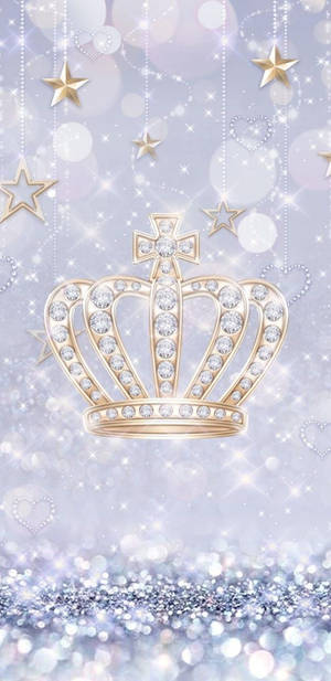 Sparkly White Queen Girly Wallpaper