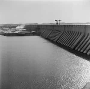 Spectacular View Of Aswan High Dam, Egypt Wallpaper