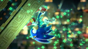 Speed Across Worlds In Sonic Colors Wallpaper