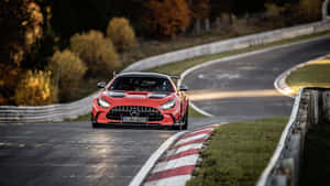 Speed Around The Track In The Mercedes Amg Gts Wallpaper