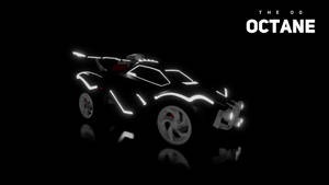 Speed Down The Pitch In The Sleek, Black Tron-inspired Power Car! Wallpaper