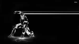 Speed Iron Man Black And White Wallpaper