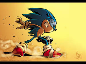 Speed Of Sound: Sonic The Hedgehog Fan Artwork Wallpaper