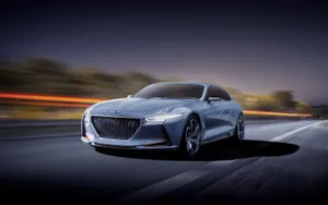 Speeding Hyundai Genesis Wallpaper