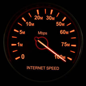 Speedtest Orange Lights Wallpaper