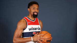 Spencer Dinwiddie Wizards Photoshoot Wallpaper