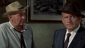 Spencer Tracy Walter Brennan Bad Day At Black Rock Wallpaper