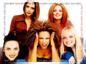 Spice Girls Border Art Wallpaper