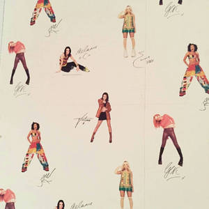 Spice Girls Patterned Art Wallpaper