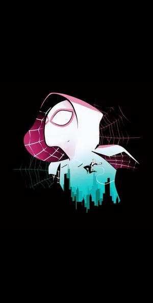 Spider Gwen Black Mobile Wallpaper
