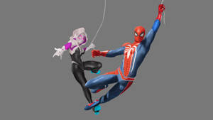 Spider Gwen With Spider Man Wallpaper