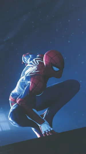 Spider Man At Night Mobile Wallpaper