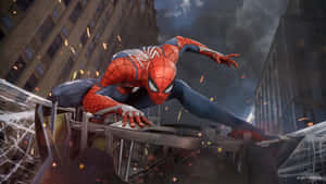 Spider Man Cool Superhero Pose Wallpaper