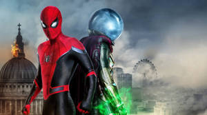 Spider Man Far From Home 2019 With Mysterio Wallpaper