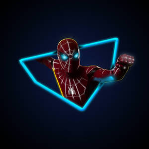 Spider Man Far From Home Neon Artwork Wallpaper