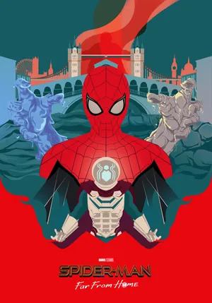 Spider Man Far From Home Spider Man With Background Of Moon And Clouds Spider  Man Far From Home, HD wallpaper | Peakpx