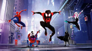 Spider-man: Into The Spider-verse 4k Characters Wallpaper