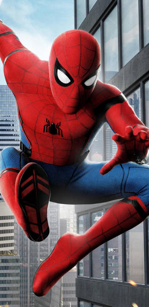 Spider Man Jump Mobile Wallpaper