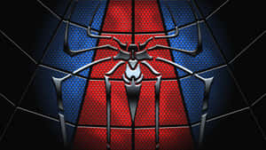 Spider Man Logo On Webs Wallpaper