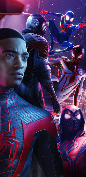 Spider Man Miles Morales Actions Ps5 Wallpaper