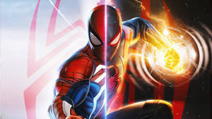 Spider Man Miles Morales Yellow Power Ps5 Wallpaper