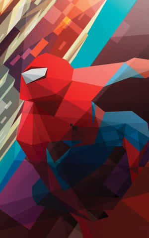 Spider-man Phone Geometric Art Wallpaper