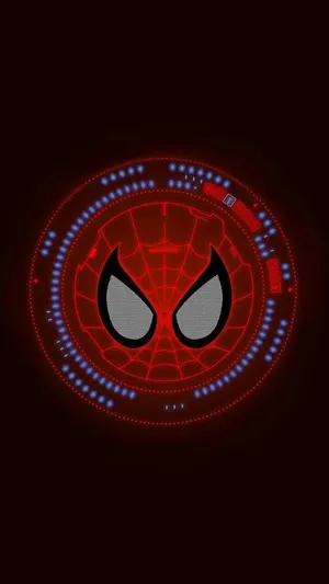 Spider-man Phone Logo On Watch Wallpaper
