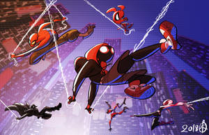 Spider-verse Web Warriors Wallpaper