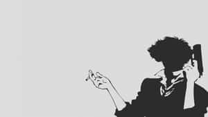 Spike Spiegel Silhouette Simple Anime Wallpaper