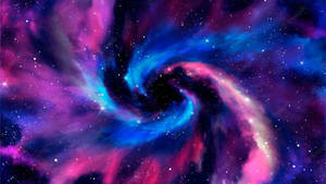 Spinning Galaxy Background Wallpaper