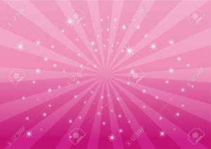Spinning Kawaii Pink Background With Stars Wallpaper