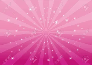Spinning Kawaii Pink Background With Stars Wallpaper