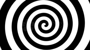 Spiral Black And White Optical Art Wallpaper
