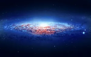 Download Blue Galaxy Vast Universe Wallpaper