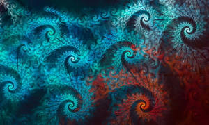 Spiral Light Waves Wallpaper
