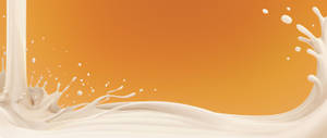 Splashing Milk Liquid Branding Design Wallpaper