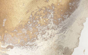 Splashy Gold Marble Desktop Wallpaper