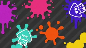 Splatoon 2 Action-packed Ink Battle Scene Wallpaper