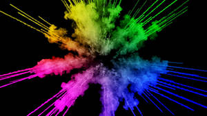 Splatter Paint Rays Wallpaper