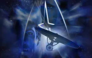 Spock Star Trek Blue Galaxy Wallpaper