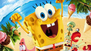 Spongebob At Beach