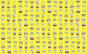 Spongebob Desktop Seamless Collage Wallpaper