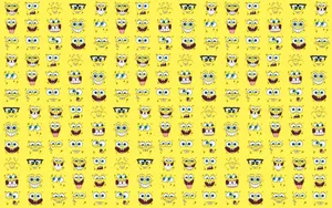 Spongebob Desktop Seamless Collage Wallpaper