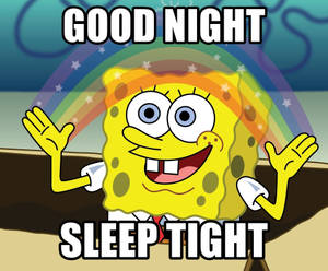 Spongebob Good Night Wallpaper
