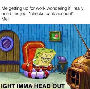 Spongebob Head Out Meme Wallpaper