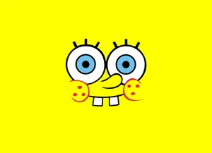 Spongebob With A Comical Facial Expression Wallpaper