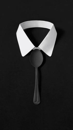 Spoon Tie Suit Simple Phone Wallpaper