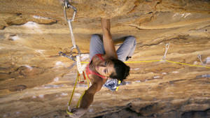 Sport Climbing Top-down Shot Wallpaper