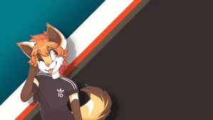 Sporty Fox Furry Wallpaper