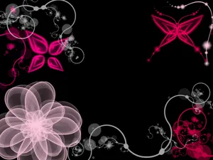 Spotted: An Elegant Overlap Of Pink, Black And White Juxtaposed In One Frame Wallpaper